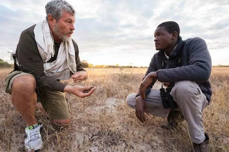 Walking safari at Usangu Expeditions Camp. 