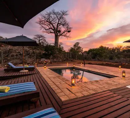 Piscina del Pafuri Tented Camp.