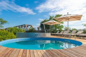 Swimming pool.