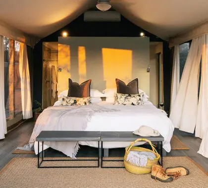 Suite en Simbavati River Lodge.