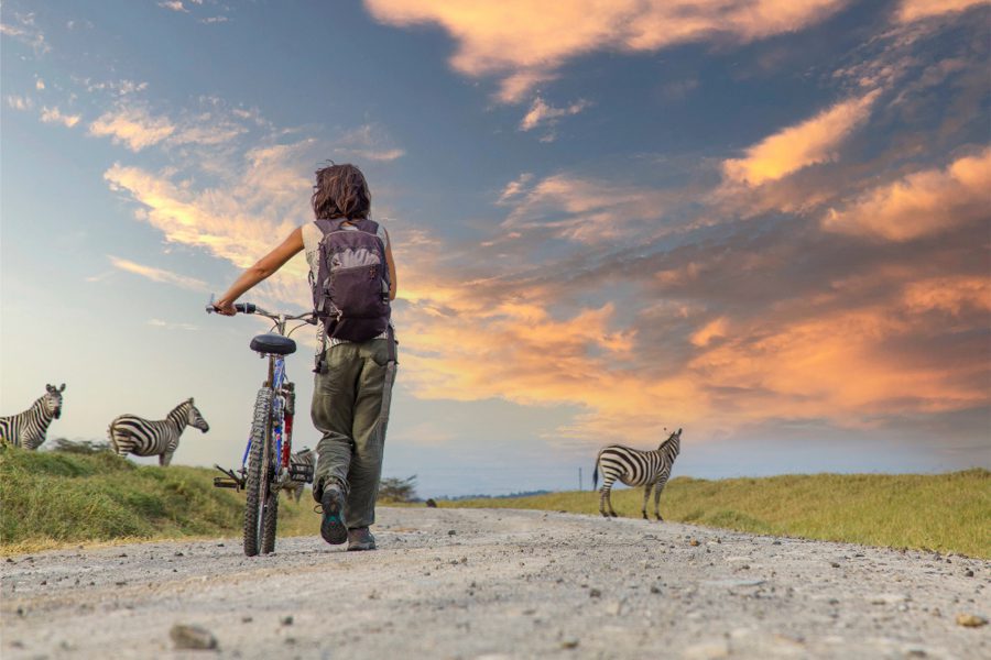 Cycling through Hell's Gate National Park, Great Rift Valley | Kenya | Go2Africa