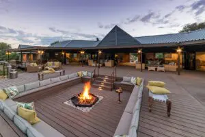 The boma at the main lodge.