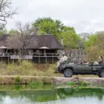 Waterhole outside Simbambili Game Lodge.
