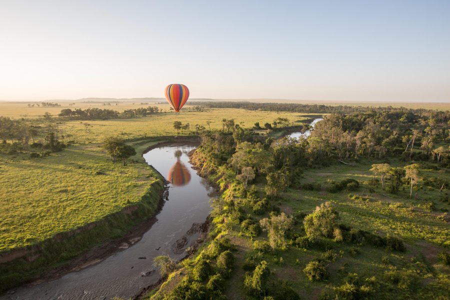 Hot air ballooning over the Masai Mara National Reserve, Kenya | Go2Africa