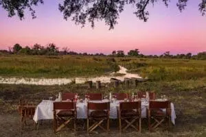 Alfresco dining with a stunning view.