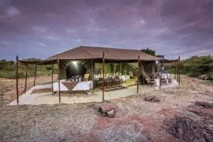 Mess tent.