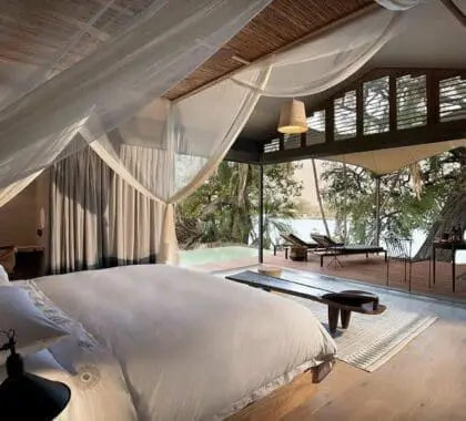 Su suite con vistas al río Thorntree.