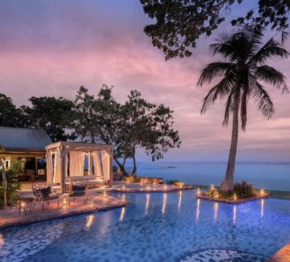 Bumi Hills swimming pool view.