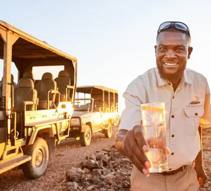 Sundowners at the Fish River Canyon, Namibia | Go2Africa