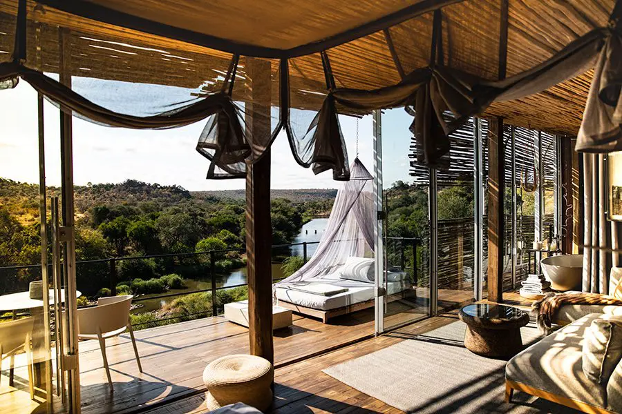 Vista desde una suite del Singita Lebombo Luxury Lodge en las Concesiones Privadas Kruger, Sudáfrica | Go2Africa