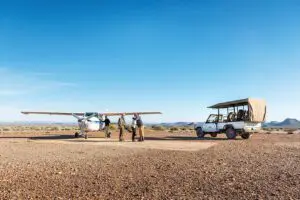 Safaris en avión en Namibia.