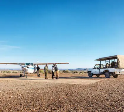 Safaris en avión en Namibia.
