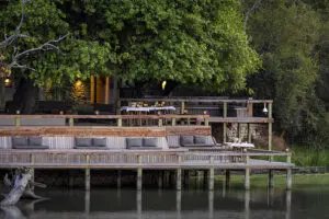 The viewing deck at Simbavati Waterside.