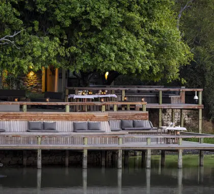 El mirador de Simbavati Waterside.