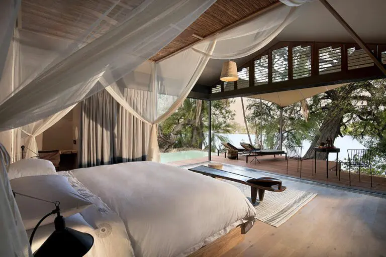 Suite with a view at Thorntree River Lodge.