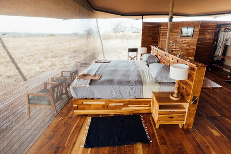 Usangu Expedition tent  interior.