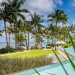 Mauricio, un destino de playa de postal rodeado de palmeras.