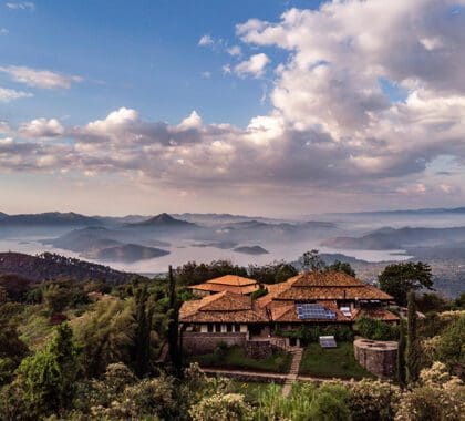 Virunga Lodge en el Parque Nacional de los Volcanes.
