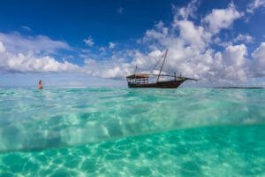 Spend your days in crystal-clear waters. 