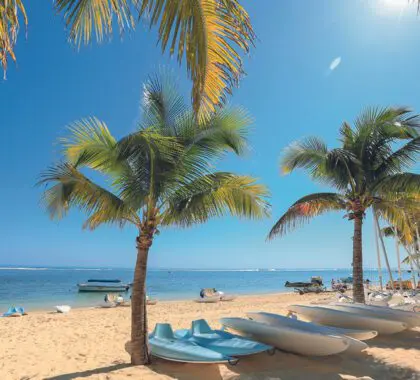 Soak up the sun on the beach.