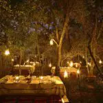 A Bush dinner at Angama Mara.