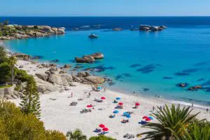Playas de arena fina en Ciudad del Cabo. 