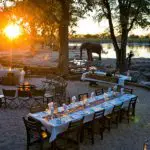 Al fresco dining at Hyena Pan.
