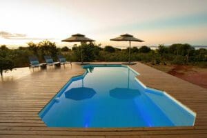 Zona de la piscina de correos.