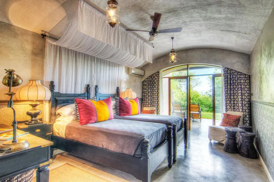 Chobe Game Lodge Moroccan-inspired interiors. 