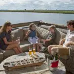Boat rides for the entire family at Chobe Game Lodge.