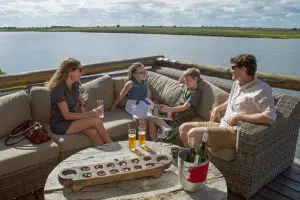 Boat rides for the entire family at Chobe Game Lodge.