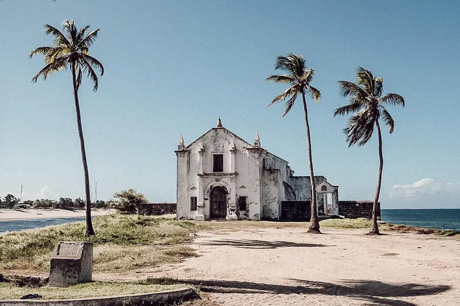 Iglesia de San Antonio en Ilha de Mozambique, Mozambique.