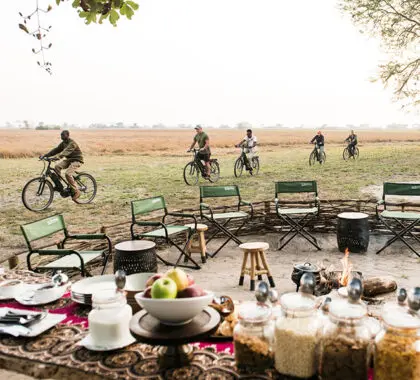 The-perfect-breakfast-welcome at Chisa Busanga Camp