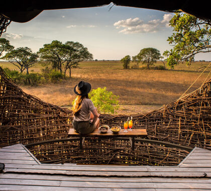 View of the plains from your nest at Chisa Busanga Camp.