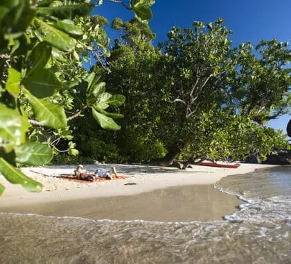 Savour private beaches.