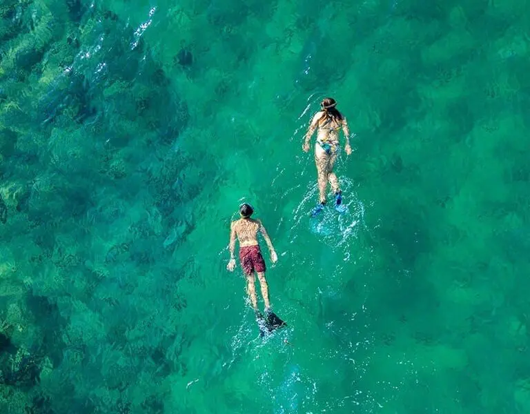 Ideal waters for snorkelling. 