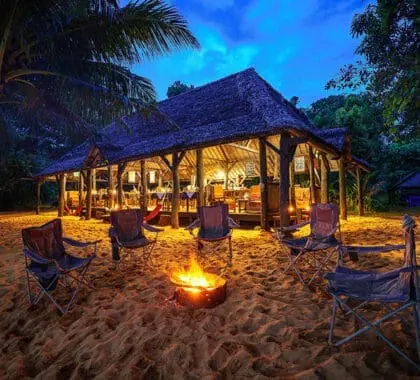 Evenings around the fire.