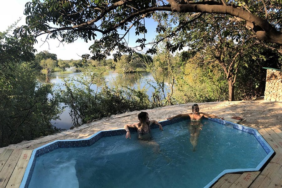 Cool off in the lodge plunge pool