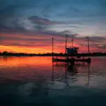 Cena en sampán por el Zambeze