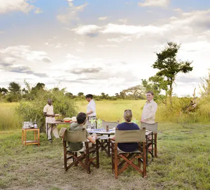 Bush breakfast in the Kafue.