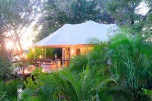 Luxurious double tented suite. 