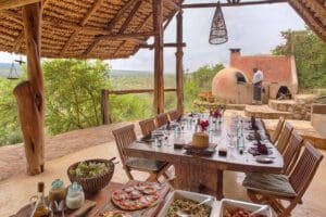 Pizza lunch at Borana.