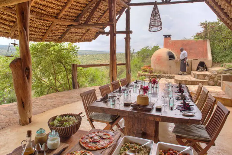 Pizza lunch at Borana.