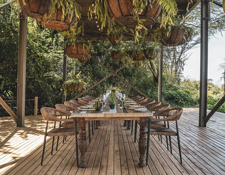 A communal dining experience invites you to engage with likeminded guests.