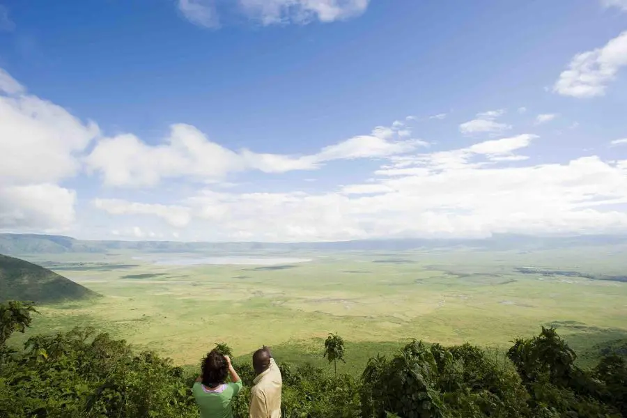 Spectacular views of the Ngorongoro Conservation Area from Kitela lodge