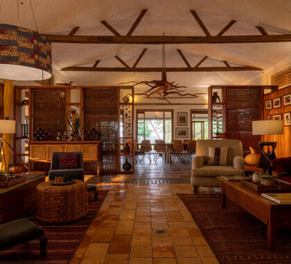The main lodge area for guests to relax and enjoy