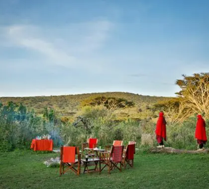 Sundowners at Lemala Ngorongoro Tented Camp.
