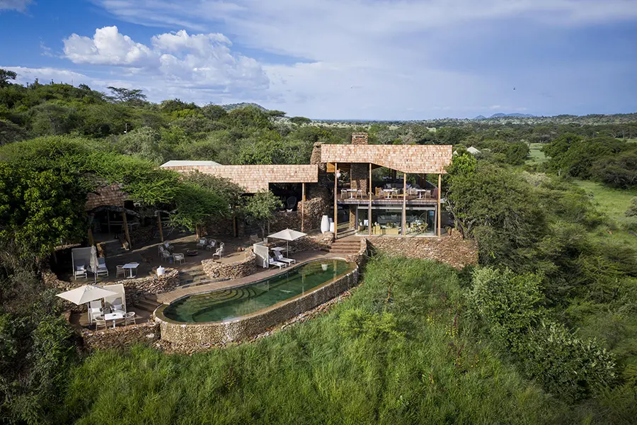 Vista aérea del Singita Faru Faru Lodge | Go2Africa