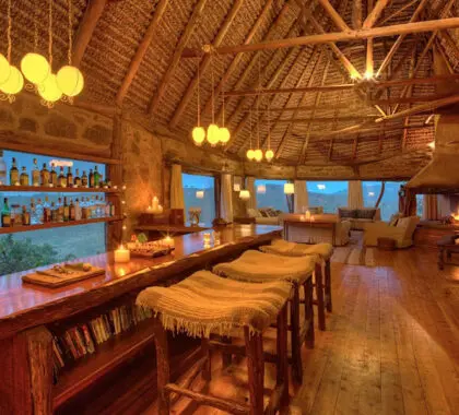 Enjoy a refreshing drink after a day of exciting safari activities. 