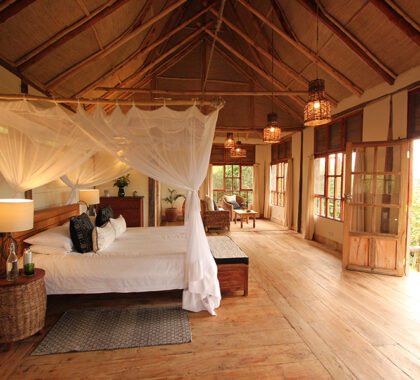 The Deluxe Room at Kyambura Gorge Lodge